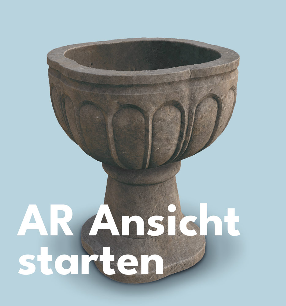 AR Ansicht des Taufbeckens